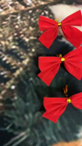12pcs bow tie christmas tree decoration red bow christmas ornamentRibbon and Bowsparty DIY KM