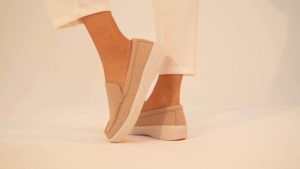 Sunnystep - Dream Loafer - Oat Suede Full Black Birch - Most Comfortable Walking Shoes