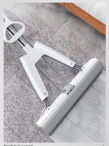 Dụng Cụ Lau Nhà Không Cần Rửa Tay Dụng Cụ Vệ Sinh Nhà Cửa Mới Lớn 2024 Dụng Cụ Lau Sàn Bằng Cotton Cao Su Có Thể Gấp Lại