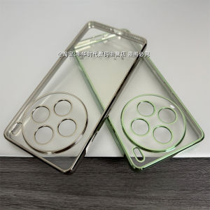 Applicable to Vivox100s Phone Case X100pro Transparent Protective Case Ultra Silicone Luxury Classy Electroplated All-Inclusive Straight Edge Drop-Resistant Soft Case Good-looking Fancy Men and Women New Arrival Color Value