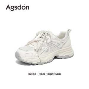 Agsdon | Breathable Thick Sole Dad Shoes Casual Shoes