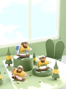 🐵Childrens Whistle Small Aircraft Baby Montessori Cartoon Music Puzzle Toy Comfortable Childrens Magic Rotating