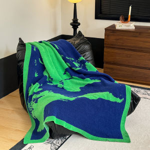 ผ้าห่มโซฟาหรูหราสไตล์วินเทจ เสื้อคลุมเตียง ผ้าห่มกันหนาวแบบมีด้านข้าง ผ้าห่มสำหรับนอนพักผ่อน เสื้อคลุมไหล่ ผ้าห่มสไตล์วินเทจ