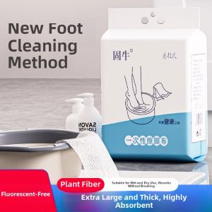 Disposable Foot Washing Towel Foot Bath Soaking Paper Absorbent Foot Therapy Cleaning Cloth Lazy Persons Wipe Foot Cloth