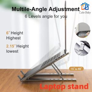 Portable Laptop Stand Aluminum Notebook Support Computer Bracket Holder Accessories Foldable Lap Top Base For Pc