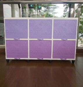 LEMARI PLASTIK RAK SERBAGUNA MEJA TV PLASTIK CLUB TRIPLE FLIP 6 PINTU [CLBBOX]