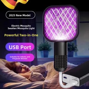 MONLEYTA | Rechargeable 2-in-1 Electric Mosquito Swatter Strong Protection Mosquito Killer Lamp Baby And Pregnant Women Safe Household Use