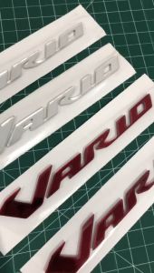 EMBLEM VARIO 2PCS STIKER VARIO TIMBUL 3D BAHAN AKRILIK STICKER LOGO VARIO 3D