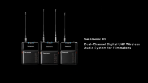 Saramonic K9 Digital UHF Wireless Microphone Noise Cancelling Wireless Audio Microphone for Filmmakers