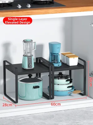 Simple Desktop Organizer Multi-layer Countertop Kitchen Sink Gap Shelf Storage Rack Economic Style Special Shape Partition