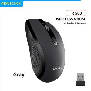 NexusClick 2.4G Wireless Office Mouse Ergonomic Portable Computer MouseAdjustable 1600 DPI Plug & Play Mice for PC Home Gaming