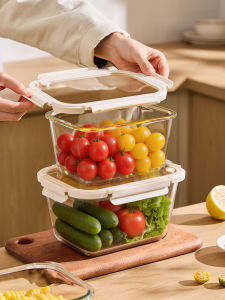 YYIEDERNG | Food Grade High Borosilicate Glass Food Storage Container Large Capacity