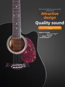 Student Beginner Practice Acoustic Wooden Guitar 41 inch