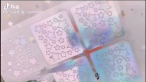 สติ๊กเกอร์พิมพ์ลายเล็บ HOLLOW NAIL ART สติ๊กเกอร์สำหรับการพิมพ์ลายเล็บ สติ๊กเกอร์ปั๊มลายเล็บ