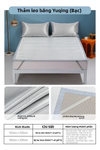 Mercury | Bộ Đồ Chăn Ga Gối Cao Cấp Chất Liệu Lụa Đá Mát Mẻ Mùa Hè 2/3 Món