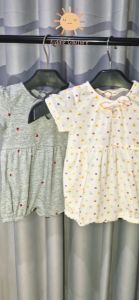 Baju Jumper Bayi Perempuan Set Bandana Bahan Katun 0-1 Tahun