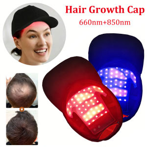 LED Red Light Therapy Cap Hair Growth Helmet Diode LaserHat Light Therapy Cap for Hair Regrowth and Hair Loss Treatment