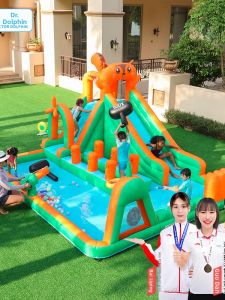 Doctor Dolphin | Inflatable Castle Bouncy Slide Water Play Basketball Outdoor Indoor