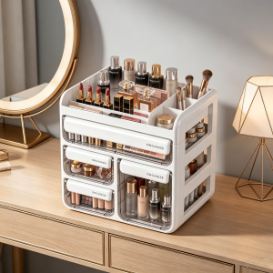 MMZECE | Dustproof Large Capacity Drawer-style Multi-layer Cosmetic Storage Box