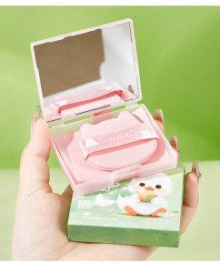 Life Girls Oil Blotting Paper Comes With Mirror + Puff Portable Box Set (100 Pcs Paper/Box)