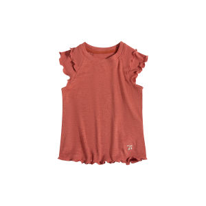 toz mama | Sleeveless Cherry Embroidered T-Shirt