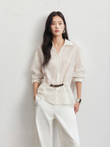 Vero Moda | Áo Sọc Có Cổ Nếp Lyocell