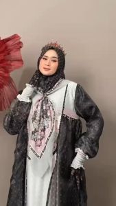 Rayyanka Set by Soekha Gamis Syari dengan Bahan Armany Silk Digital Printing untuk Muslimah Wanita