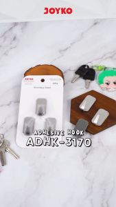 Gantungan Adhesive Hook Tempel Dinding Perekat Joyko ADHK-3170 ADHK-3180 ADHK-3190 Stainless Steel