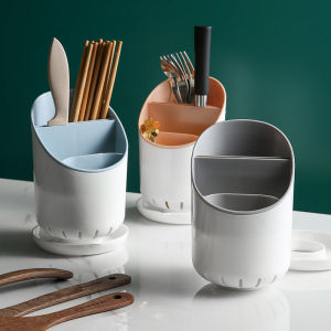 ที่เก็บช้อน จัดเก็บอุปกรณ์ในครัว "" ทรงกลม"" ส่วนที่เหลือตะเกียบ Chopstick hold มีสินค้าพร้อมส่ง