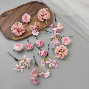 Wedding New Bride Chinese Style Hair Accessories Hanfu Step-Rock Ancient Fairy Atmosphere Floral Headwear Photography Props