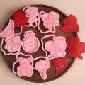 Valentine's Day Engagement Wedding Celebration DIY Hand Pressure Biscuit Mold Xi Word Butter Icing Cookies Fondant Stamp Cut. 