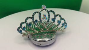 Fashion Crystal Princess Crown Kids Children Girls Wedding Party Hair Jewelry Rhinestone Hair Combs Birthday Party Bridal Tiaras Headband