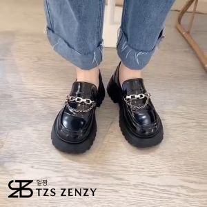 TZS Zenzy Sammy Platform - Sepatu Platform Wanita Comfy Loafers - Sepatu Loafers Wanita
