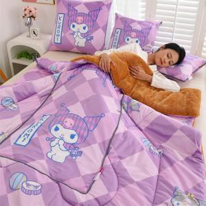 Clow M Pillow and Quilt Dual-Use Sanrio Car and Sofa Cover Blanket Thickened Cute Student Dormitory Nap Blanket Winter