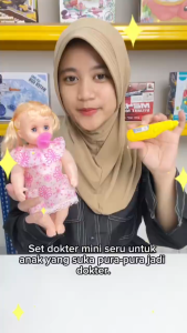 [KST] Tas Dokter Mainan Edukasi 18pcs Dinosaurus Medical Kit Kado Ulang Tahun Anak Perempuan