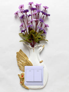 Miếng Dán Ổ Cắm Điện Bằng Nhựa 3D Chống Thấm Nước Miếng Dán Tường Trang Trí Phòng Khách Miếng Dán Bảo Vệ Kiểu Châu Âu Sáng Tạo