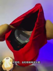 Bandai | 2026 Popular Breathable Spider Man Headset with Chin Operable Blink Touch Glowing Mask Miles Halloween Cosplay Boys Headgear Toy