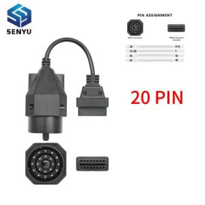 20Pin OBD2 To 16 Pin OBD 2 Extension Cable Female Connector Car Diagnostic Scanner Auto Tool For 20 pin Old Car