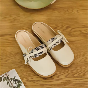[New Arrival] BOSTANTEN Sandal Mules Flat Wanita Korea Mewah Patricia