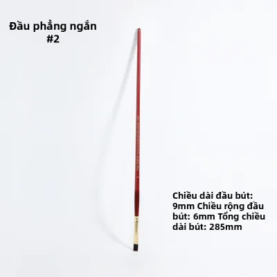 Paul Rubens | Bộ Cọ Vẽ Chuyên Nghiệp Hình Tròn Ngắn Phẳng Filbert và Liner
