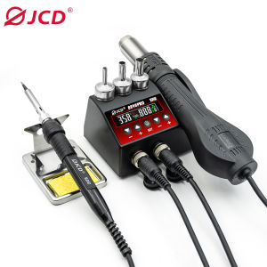 JCD New 8898Pro 2-in-1 Soldering station LCD Display 750W Adjustable Temperature Air Flow Control BGA SMD IC Welding Rework Tool