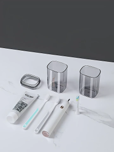 BUY 1 FREE 1 Travel Mouthwash CupPortable Storage Soap Box Teeth brushHolder Mouthwash Cup Set