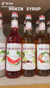 Monin Caramel Syrup 1L | Caramel Flavor Syrup for Coffee Latte Frappe Milk Tea & Beverages