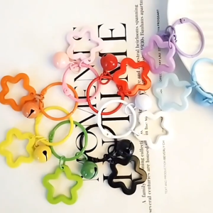 FR-C1352 Gantungan Kunci Star Lonceng Aksesoris Tas Bag Charm Souvenir Ulang Tahun / Keychain