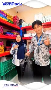 Kantong Kresek HD Paris Hitam Ukuran 35 & 40 Isi 22 Lembar Tebal Plastik Belanja Ekonomis