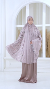 MUKENA DEWASA 2 IN 1 ARMANI SERIES LASERCUT AURELLIE