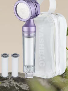 Portable Handheld Shower Head Filter Easy to Use for Traveling Business Trips Hotels Home Use Infant And Child Bathing