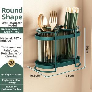 Luxurious Kitchen Storage Drain Rack Chopsticks Basket