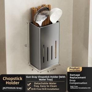 Multi-functional Wall Mount Kitchen Rack No Drilling Required