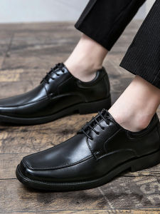 Business Style Stitching Design Derby Shoes
